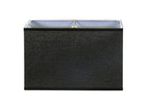 # 36008 Transitional Rectangular Hardback Shape Spider Construction Lamp Shade in Black, 8" + 16" wide, (8" + 16") x (8" + 16") x 10"