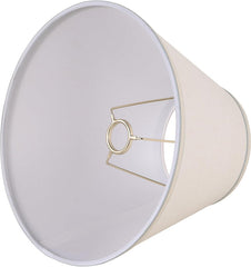 # 58881 Transitional Hardback Empire Shape UNO Construction Lamp Shade in White, 12" wide (6" x 12" x 9")