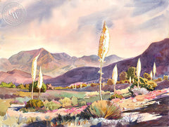 Acton Candles, watercolor painting by Glen Knowles (American art). Original painting and fine art giclée reproduction by California Watercolor for wall decor.