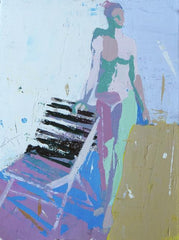 Autumn Figure VI painting Teil Duncan - Christenberry Collection
