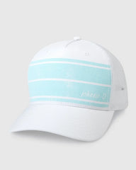 Blue Stripe Hat (White)
