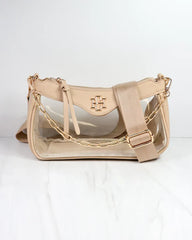 Cassidy Clear Crossbody (Nude)