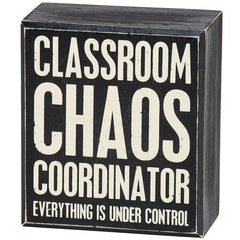 Chaos Coordinator Box Sign