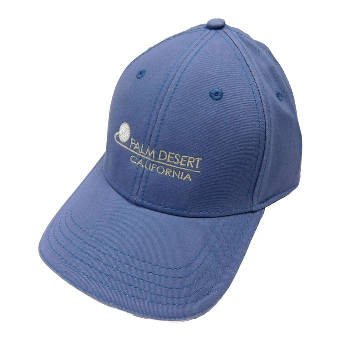 DPC Structured Twill Cap with PALM DESERT Cap Dorfman Hat Co. C0007SL Slate