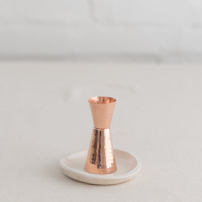 Fluted Copper Jigger