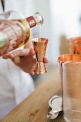 Fluted Copper Jigger