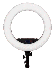 Fotodiox Selfie Starlite Prizmo Edition - 18in RGB Dimmable LED Ring Light for Portrait, Photography, Makeup, YouTube, Live Streaming Video & more