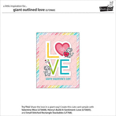 giant outlined love