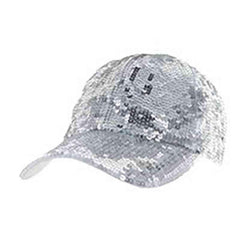 Glitter Baseball Cap Cap Something Special LA htc593sv Silver