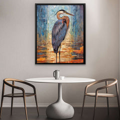 Harmony in Blue - Blue Bird Canvas Print
