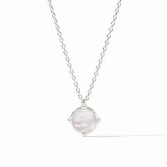 Honeybee Solitaire Necklace (Silver/Crystal Clear)