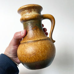 Mid-Century Ceramic Single Handle Vase Made in Germany