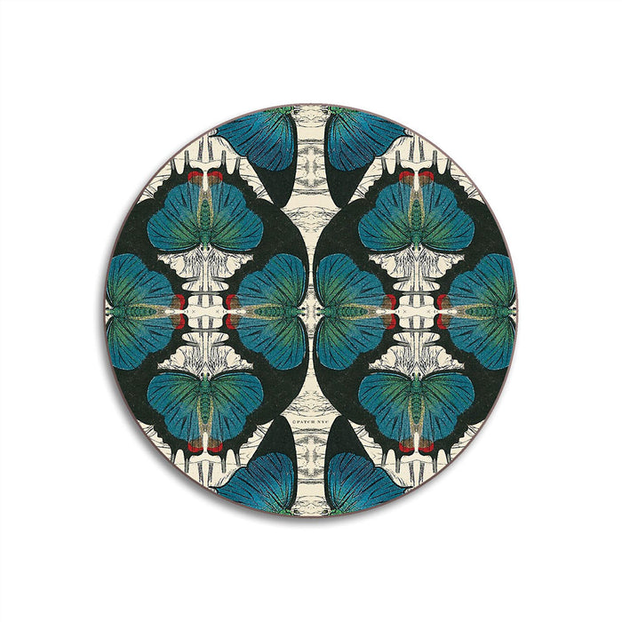 PATCH NYC Blue Butterfly Coaster Set