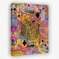 Pink Jack of Diamonds - Luxury Wall Art