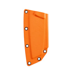 Bright orange kydex sheath for Leatherman Rustle™ knife, waterproof and durable.