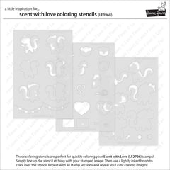 scent with love coloring stencils