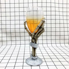 Gadget Gerbil Silver Skeleton Hand Goblet