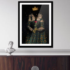 Skeleton Queen Semi - gloss Print - Luxury Wall Art