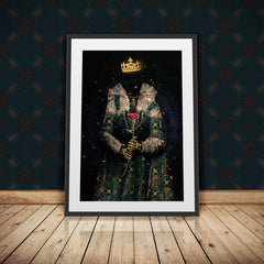 Skeleton Queen Semi - gloss Print - Luxury Wall Art