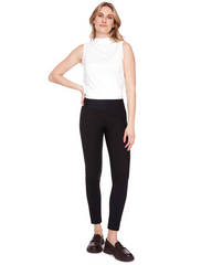 Solid Slim Full Length Pant (Black)