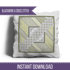 The Plait Blackwork Pattern by Peppermint Purple
