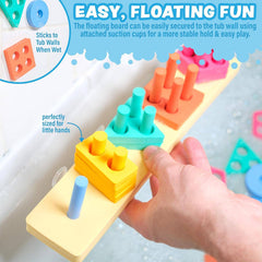 Tub Works Splash, Stack & Sort™ Shape Sorter & Stacking Toddler Bath Toy