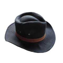 Washed Twill Outback Safari Hat Dorfman Hat Co. MSCT909BKM M Black