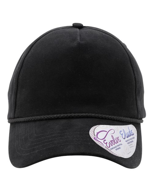 Women's Washed 5-Panel Rope Cap