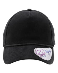 Women's Washed 5-Panel Rope Cap