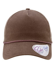 Women's Washed 5-Panel Rope Cap