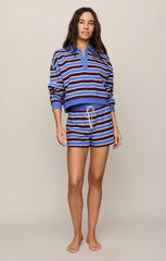 Z Supply Low Key Stripe Short in Bay Blue