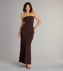 All Eyes On You Strapless Maxi Dress