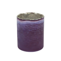 # 16002-1 Purple Glass Votive Candle Holder 3-1/2" Diameter x 4-3/4" Height, 1 Pack