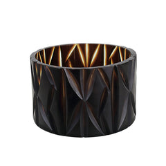 # 16016-1 Brown Glass Votive Candle Holder 4-3/4" Diameter x 3-1/4" Height, 1 Pack