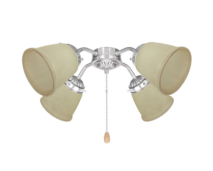 # 23104-4 Transitional Style Replacement Bell Shaped Antique Glass Shade, 2 1/8" Fitter Size, 4 1/2" high x 4 5/8" diameter, 4 Pack