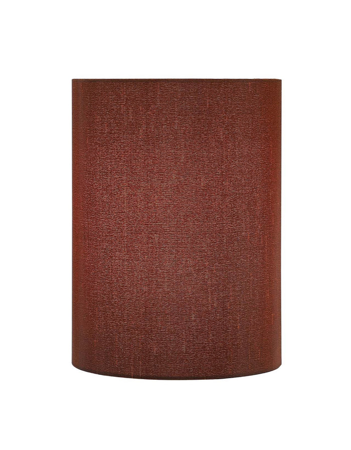 # 31400 Transitional Drum (Cylinder) Shape Spider Construction Lamp Shade in Brown, 8" wide (8" x 8" x 11")