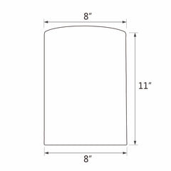 # 31402 Transitional Drum (Cylinder) Shape Spider Construction Lamp Shade in Brown, 8" wide (8" x 8" x 11")