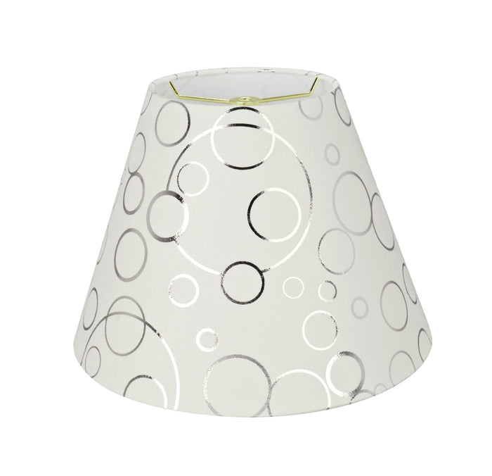 # 32629 Transitional Hardback Empire Shaped Spider Construction Lamp Shade in White, 12" wide (6" x 12" x 9")