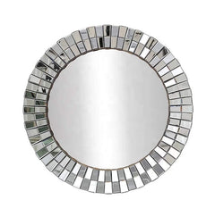 Round Wood Frame 3D Mirror