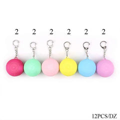 3D Printed Macaron Clicker Keychain Case Set – Mini Cute Coin Purse, Small Storage Container, Pill Box & Jewelry Organizer Bag Charm (KBC-0817)