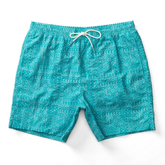 6" Print Sailport Swim Trunk (Lake Blue)