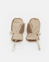 7AM Enfant Sherpa Benji Appliqué Mitten in OatCacao