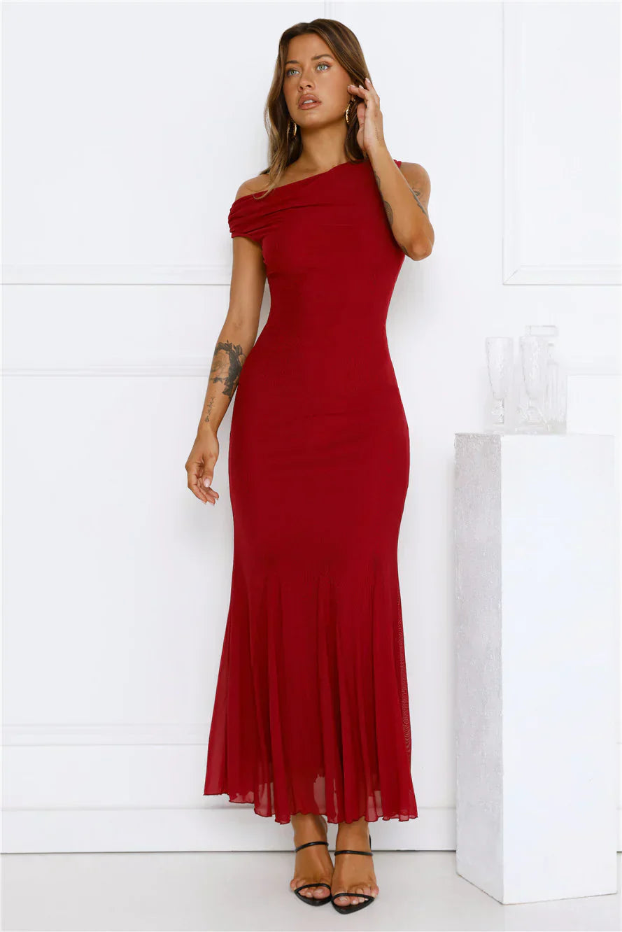 Moonlit Mischief Mesh Maxi Dress
