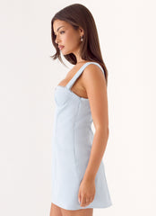 Christopha Mini Dress - Blue
