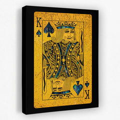 Abalone King of Spades - Abalone Canvas Wall Art
