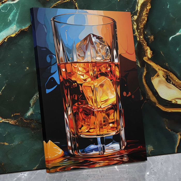 Abstract Barware - Canvas Wall Art