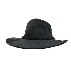 Alice Leather Hat by Kakadu Australia - Black Safari Hat Kakadu