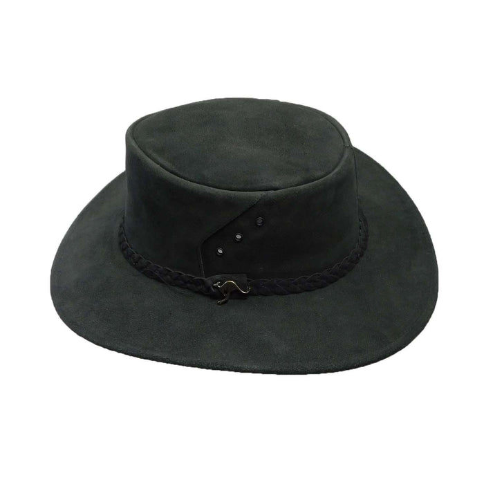 Alice Leather Hat by Kakadu Australia - Black Safari Hat Kakadu MWALIBKM Black M