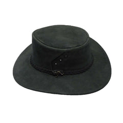 Alice Leather Hat by Kakadu Australia - Black Safari Hat Kakadu MWALIBKM Black M