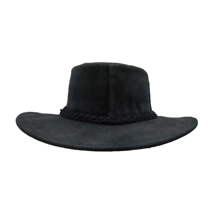 Alice Leather Hat by Kakadu Australia - Black Safari Hat Kakadu